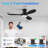 42 in. Smart Outdoor Indoor Black Flush Mount Ceiling Fan with Lights Remote, Controll by Voice Alexa App, 6-Speed-1859953654-1859953655-1859953641
