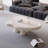 Small Space Cloud Coffee Table, 47" White Kid & Pet Safe Table with Soft Round Edges for Modern Living Room, Easy Assembly Accent Table