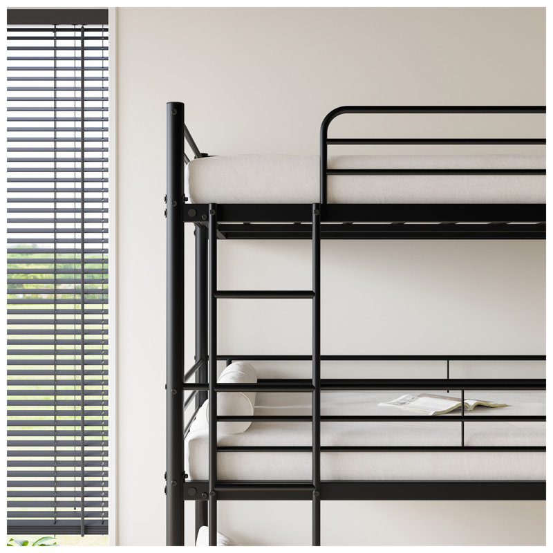 Lit superposé simple en métal robuste L 41,3 po x P 78 po x H 75,2 po Wayfair Sleep