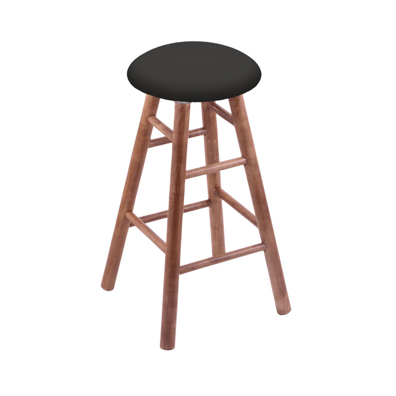 Tabouret pivotant très haut de 36 po, Chêne cerisier foncé, Fer Canter