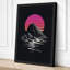 Mountain at Sunset Geometric - Wrapped Canvas-1292395253-1292395261