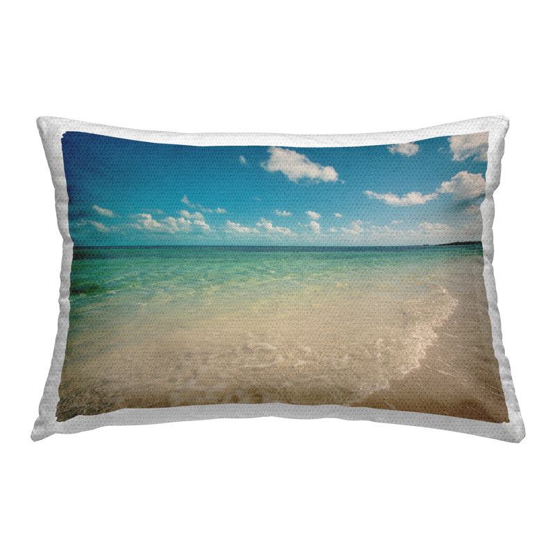 Coussin décoratif d'extérieur Tranquil Coast Shore