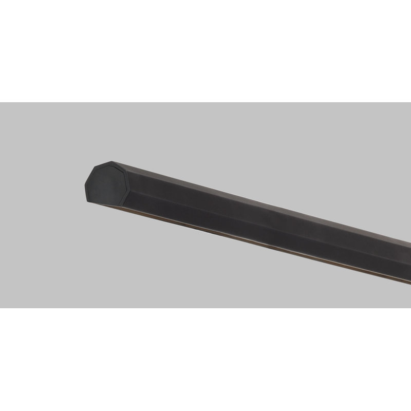 Plural Faceted Picture Light, Nightshade Black, 0.7" H x 18" W x 8.9" D, 13.5