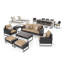 Ensemble de patio 18 pièces en rotin avec coussins Sunbrella-70402856-70488601