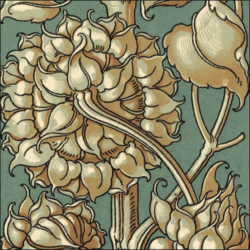 Sunflower Woodblock III - Wrapped Canvas Print, 51cm H x 51cm W x 3.8cm D