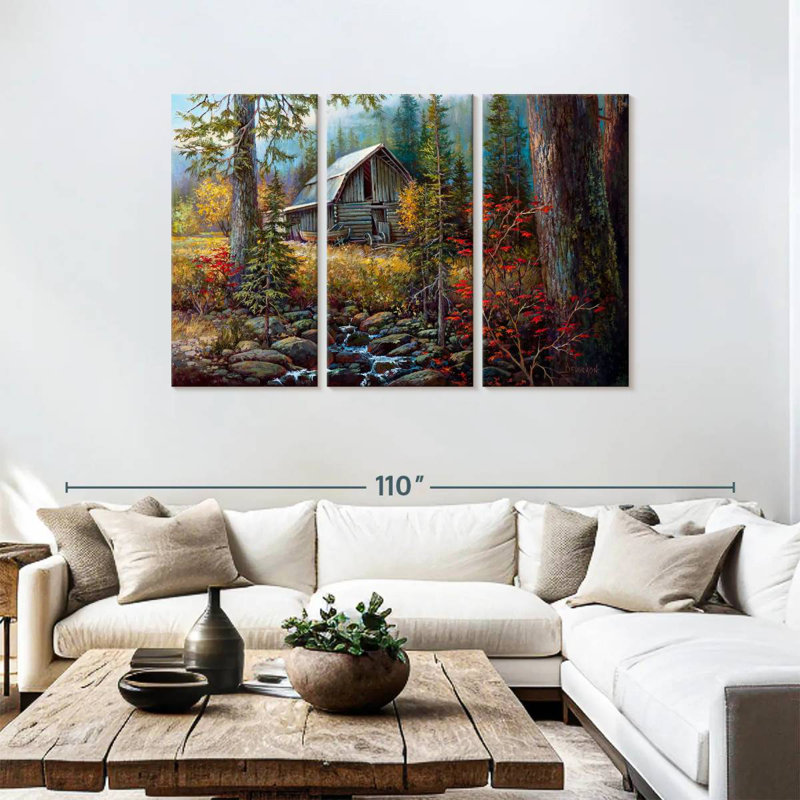 Lilie Burma Barn, 48" H x 74" W