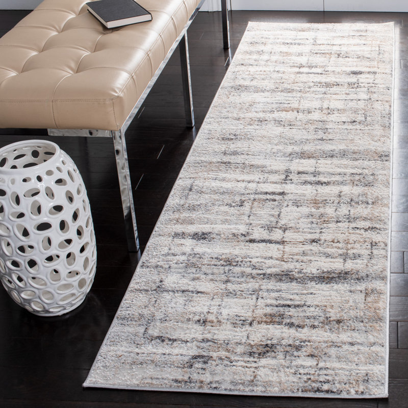 Kraemer Cotton Abstract Rug, Runner 2'3" x 8'
