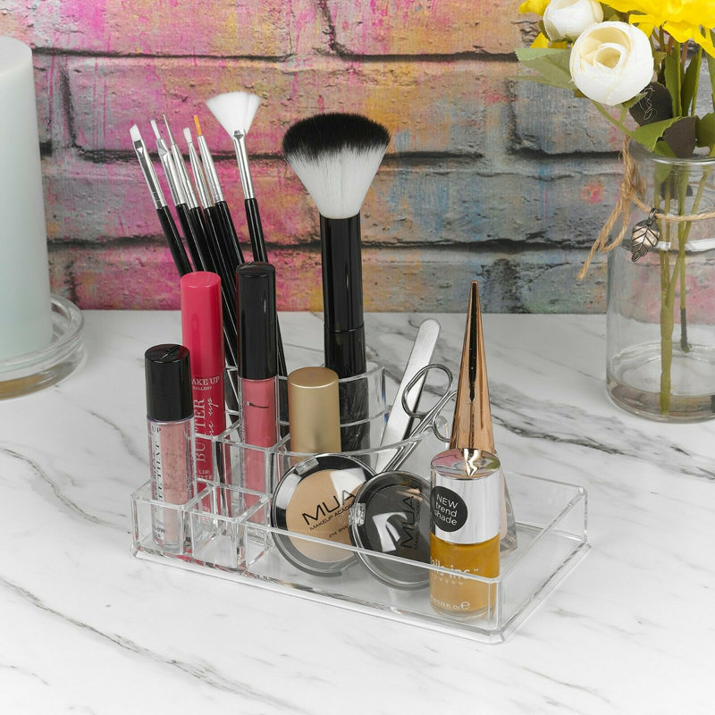 Plastic 6 Compartment Make Up Organiser