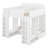 Triple Bunk Bed With Storage Shelves & Hooks, Space-Saving 3-Tier Bunk Bed, Twin +Twin Over Twin XL Bed-866966923