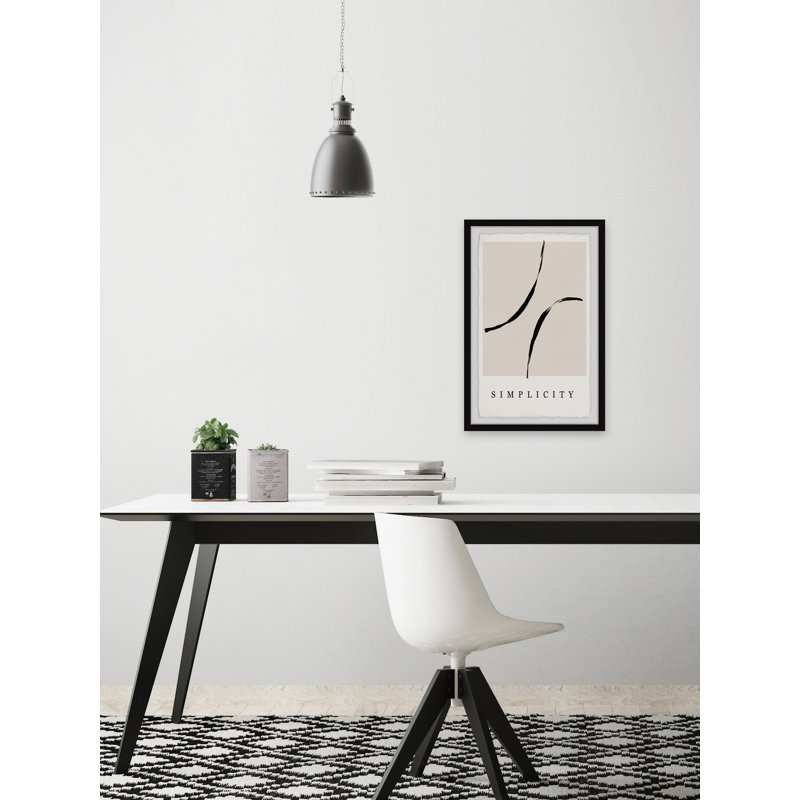 «Love The Simplicity», reproduction encadrée, H 12 po x l 8 po x P 1,5 po