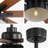 66 Inch Ceiling Fan With 6 Speed Wind 8 Dual Colors Blades Remote Control Reversible DC Motor With Light