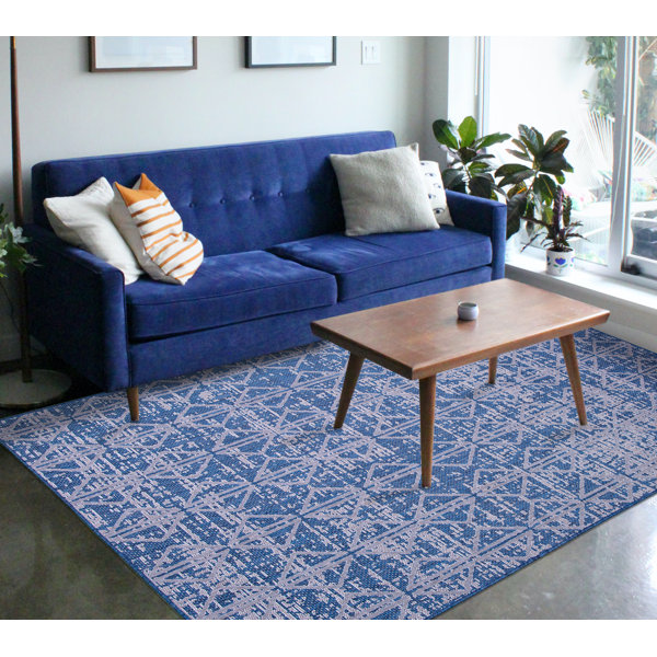 17 Stories Edgefield Geometric Indoor/Outdoor Rug & Reviews | Wayfair