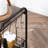Walnut 3 Tier Kitchen Cart With 2 Sliding & Side Hooks, Compact For Efficient Storage Island Adaptable Various Room Settings