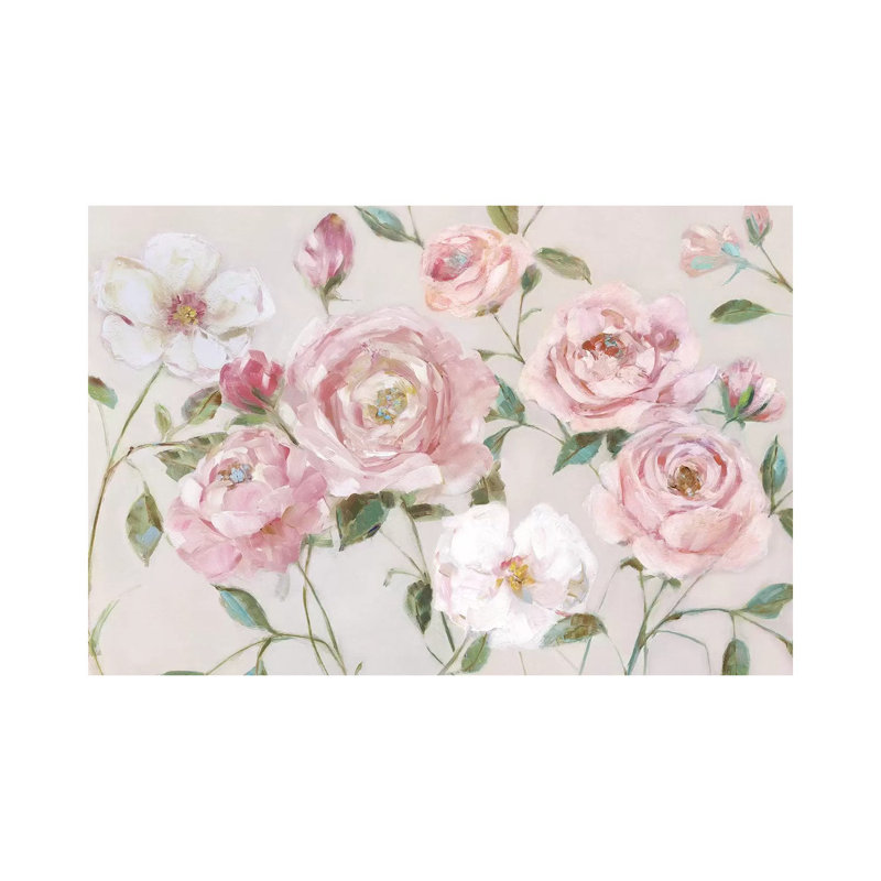 Cottage Sweet Garden by Sally Swatland - Wrapped Canvas Painting, 20.32 cm H x 30.48 cm W