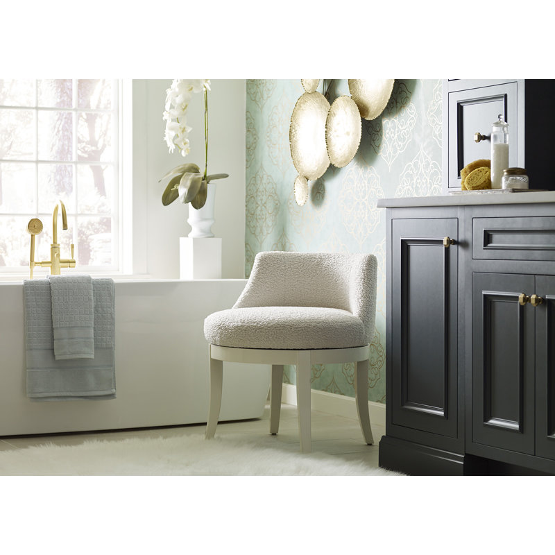 Jacqueline Memory Swivel Chair, Dresden Cloud
