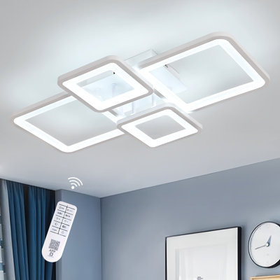 62cm 4-Light Square LED Ceiling Light