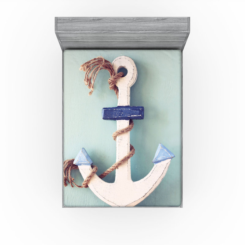 Ensemble de 2 drap-housse Ambesonne Anchor, Drap-housse très grand californien