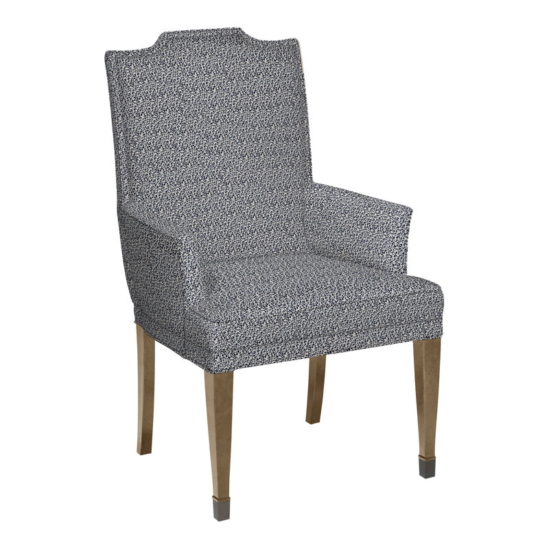 Travis By Michael Weiss Upholstered Arm Chair, Tommy Flax, Hampton, No