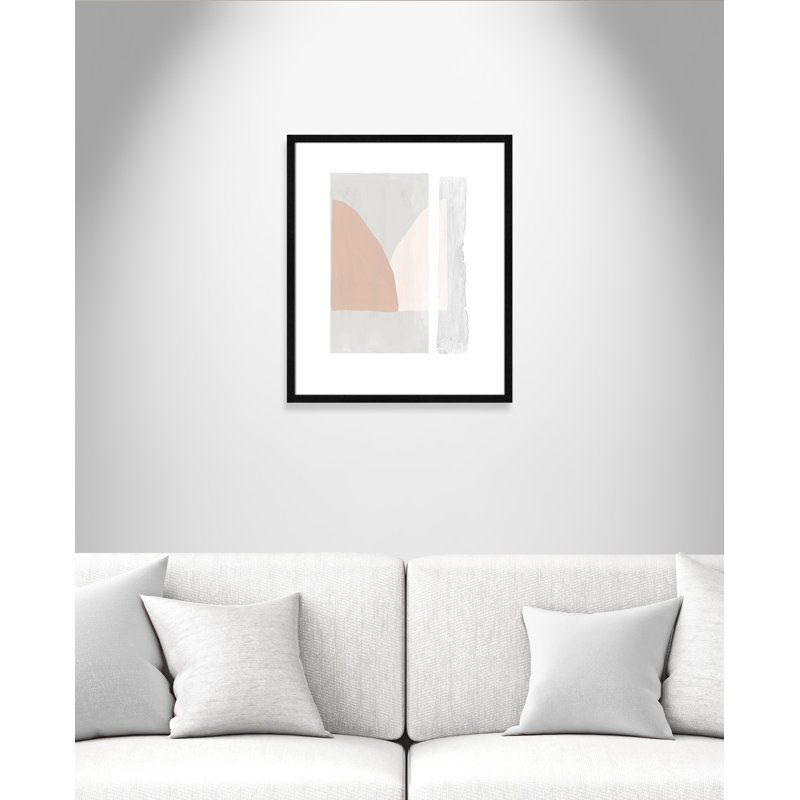 Lora douce et légère - reproduction d'art, Papier avec cadre en bois noir, H 25,5 po x l 21,5 po x P 0,75 po