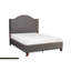Lit tapissier en velours traditionnel