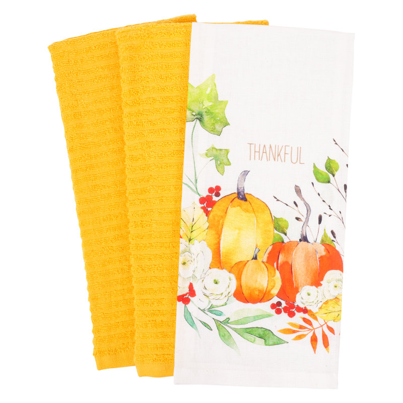 Cotton Floral Kitchen Towel Linen Set