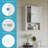 RiverRidge Ashland Single Door Bathroom and Laundry Wall Mount Storage Medicine Cabinet-24072491