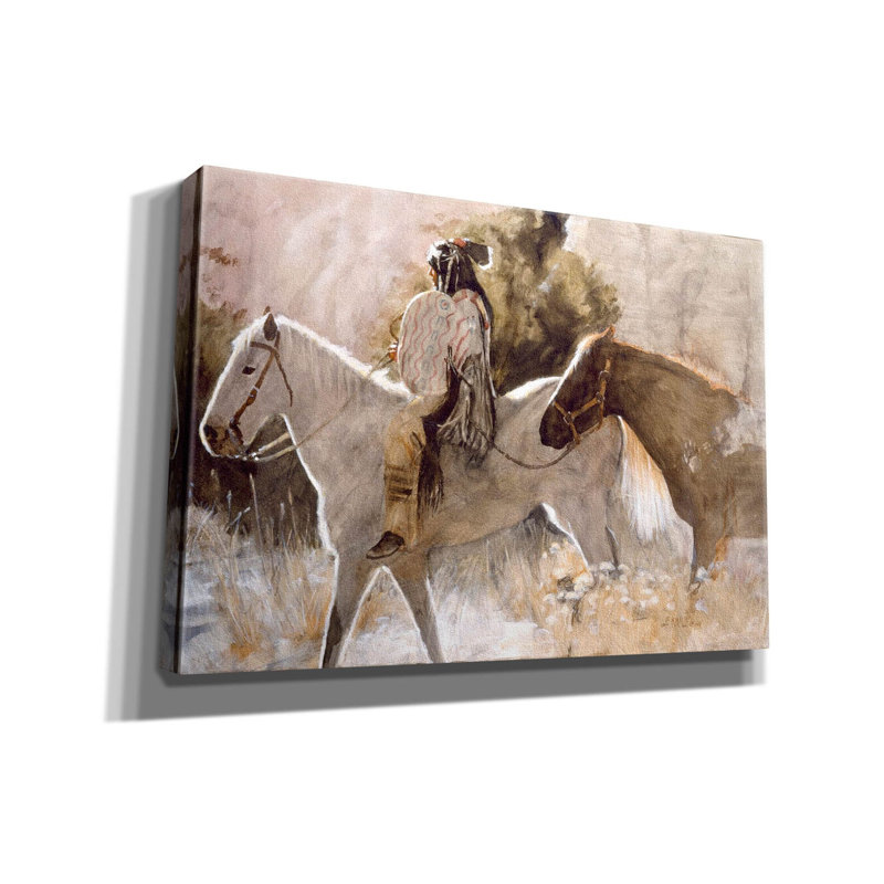 «In The plomb» par J.E. Knauf, art mural sur toile, H 18 po x l 26 po x P 0,75 po