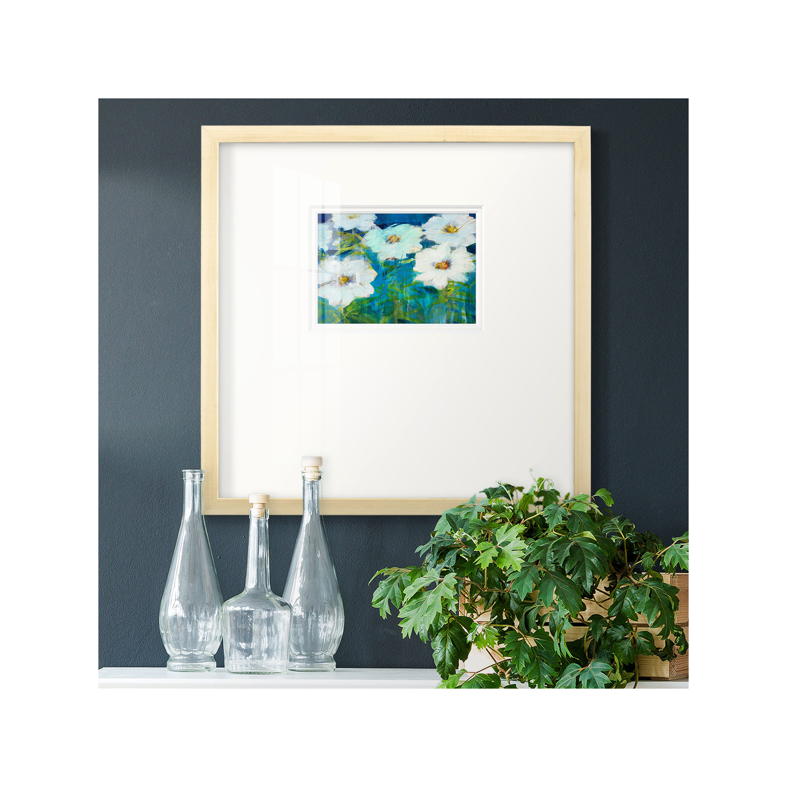 Field Day, 17" H x 17" W x 1.25" D, Natural Frame