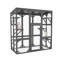 Abri pour chat extérieur en bois pour chats multiples, grand, avec six plateformes et toit imperméable, gris