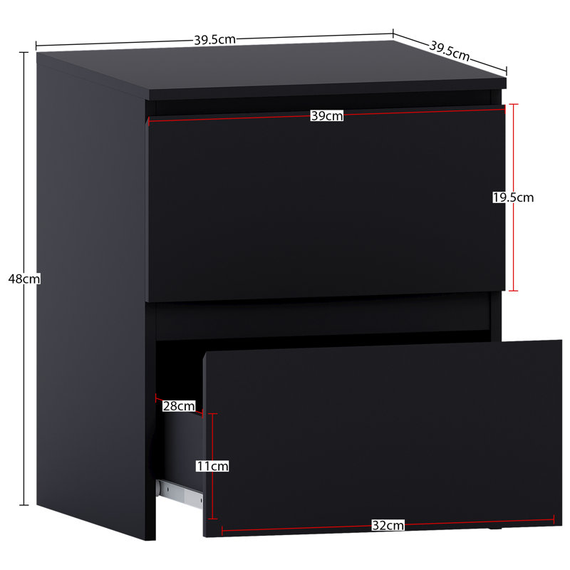 Romeon Piece Bedroom Set, Black