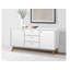Justine 140Cm Wide 3 Drawer Sideboard-20389188