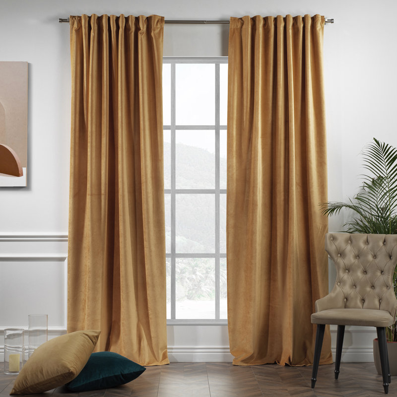 Decorative Double Panel in Matt, Extra Wide X Extra Long, L 52 po x L 108 po, 50 Dijon