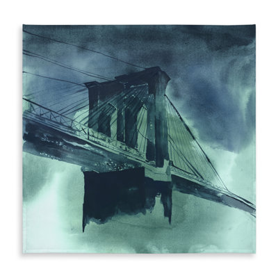 Abstract Brooklyn Bridge Tablecloth | Indoor Outdoor Decor
