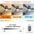 42.5" 3 - Blade Dimmable LED Light Standard Ceiling Fan with Remote Control and Light Kit Included