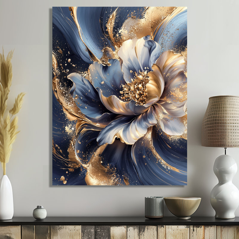 Sistrunk - Abstract Canvas Wall Art, Toile tendue, Ne s’applique pas, H 32 po x l 24 po