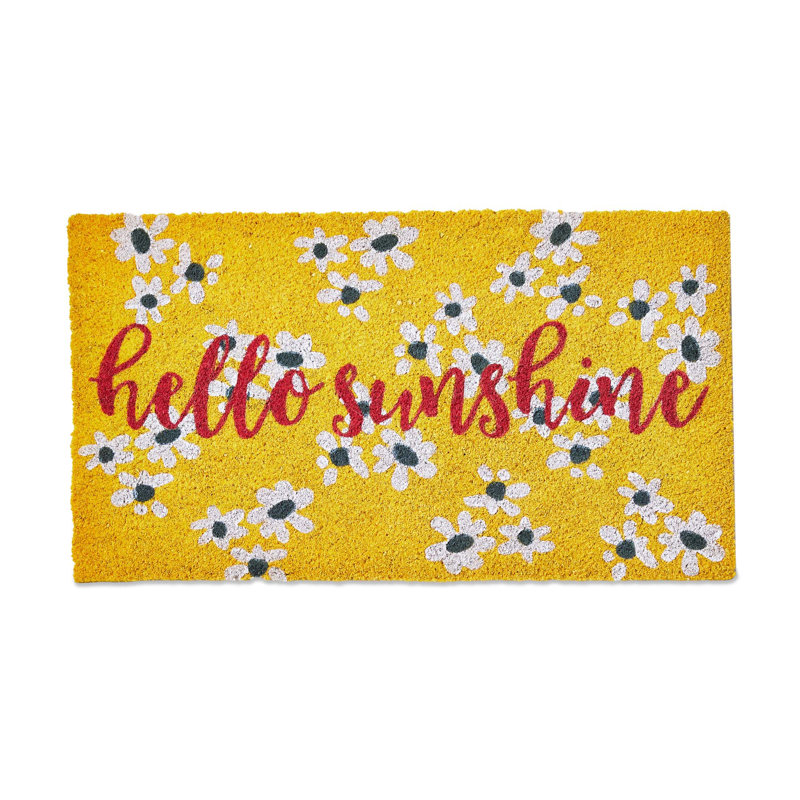 Tapis en fibre de coco Hello Sunshine