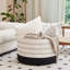 Grand panier à corde en coton, panier à couverture pour le salon, panier à linge pour bébé avec poignée-584425596