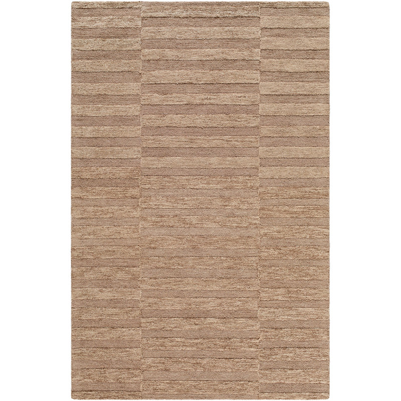 Moroccan Wool Hand Tufted Area Rug, Beige/Taupe/Sandstone, Rectangle 183 x 275 cm