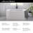 68'' x 34'' Freestanding Soaking Acrylic Bathtub