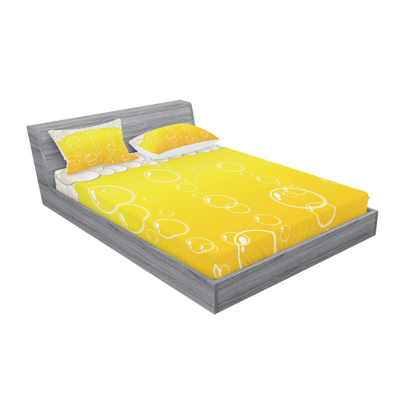 Microfiber Sheet Set, Queen Sheet Set with Fitted Sheet