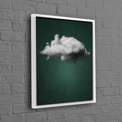 Personalized Green Cloud Cotton Canvas Art Perfect for Modern Wedding Decor or an Unique Keep-Sake Gift for a Baby Girl