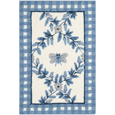 Tapis floral en laine crocheté à la main Kinchen