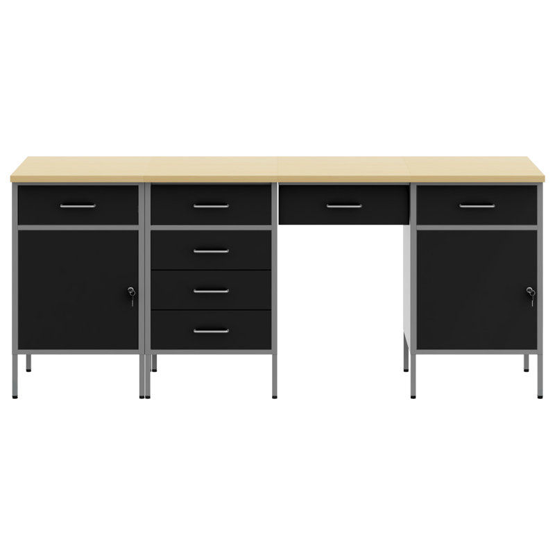 Set Of 4 Steel, Medium, Black