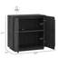 Buffet avec tablette réglable et portes symétriques, noir espresso-1861031425