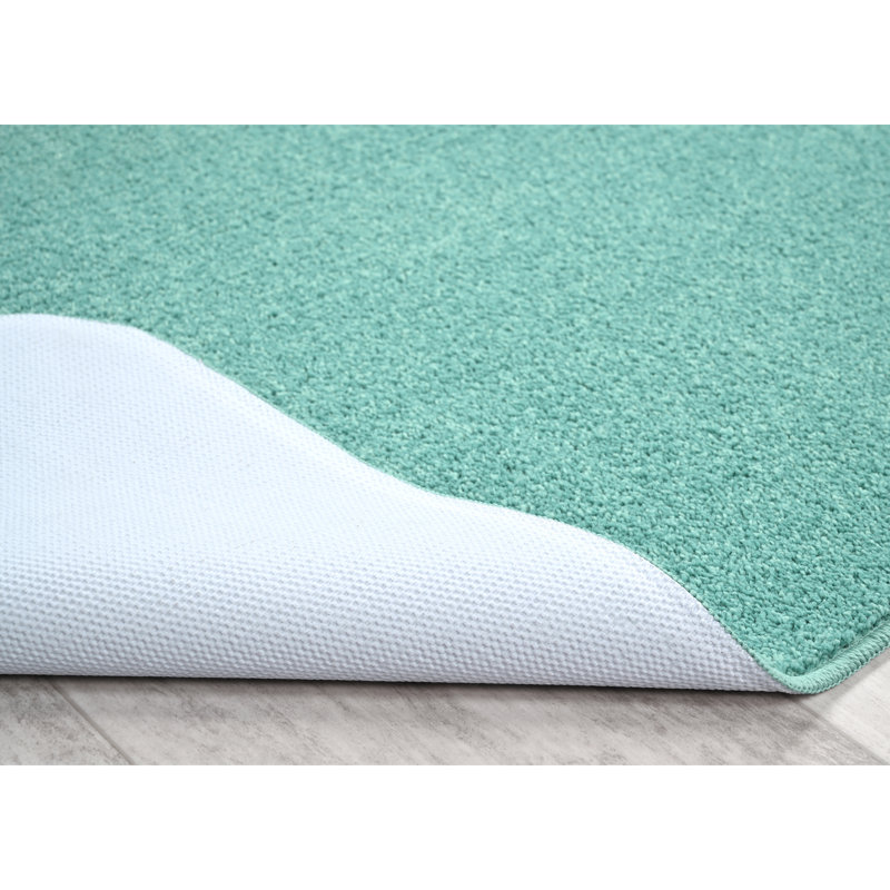 Sedona Bath Rug, Soft Absorbent Plush Bath Rugs, Non-Slip, Quick Drying, Machine Washable, Comfort for Bathroom Floor, Tub and Shower, 4 Piece Bathroom Rug Set (No Lid) Sea Foam