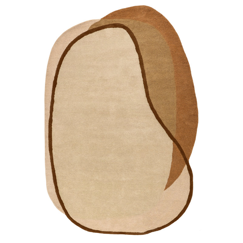 Greenwich Abstract Wool Area Rug, Novelty 7'6" x 9'6"