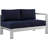 Shore 4 Piece Outdoor Patio Aluminum Sectional Sofa Set-23593060