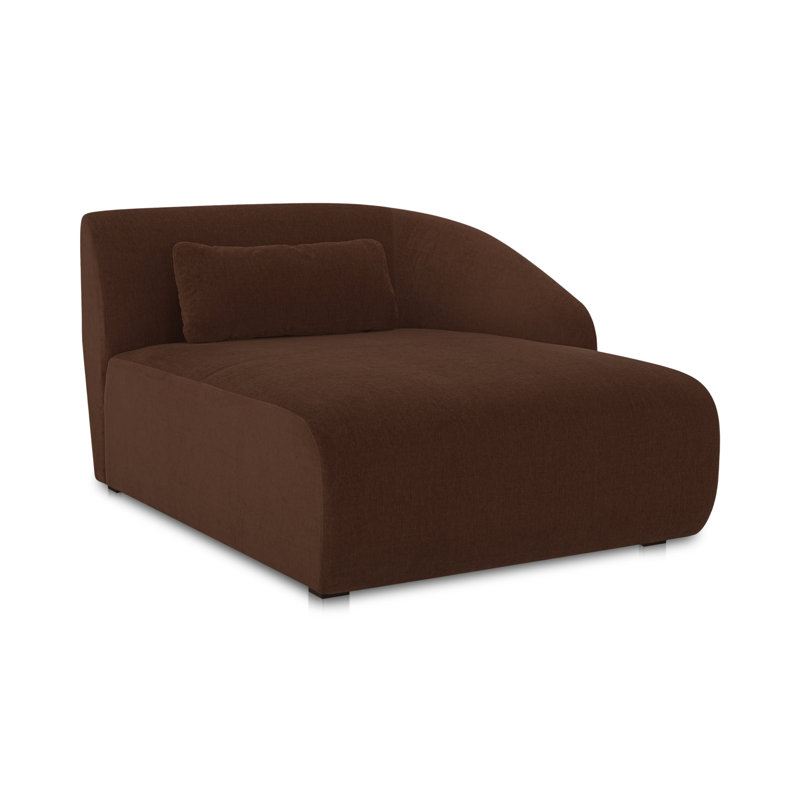Ivin RIGHT ARM FACING CHAISE, Chestnut Brown