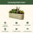 32" Tall 10 In 1 Modular Metal Outdoor Raised Garden Bed-208315224