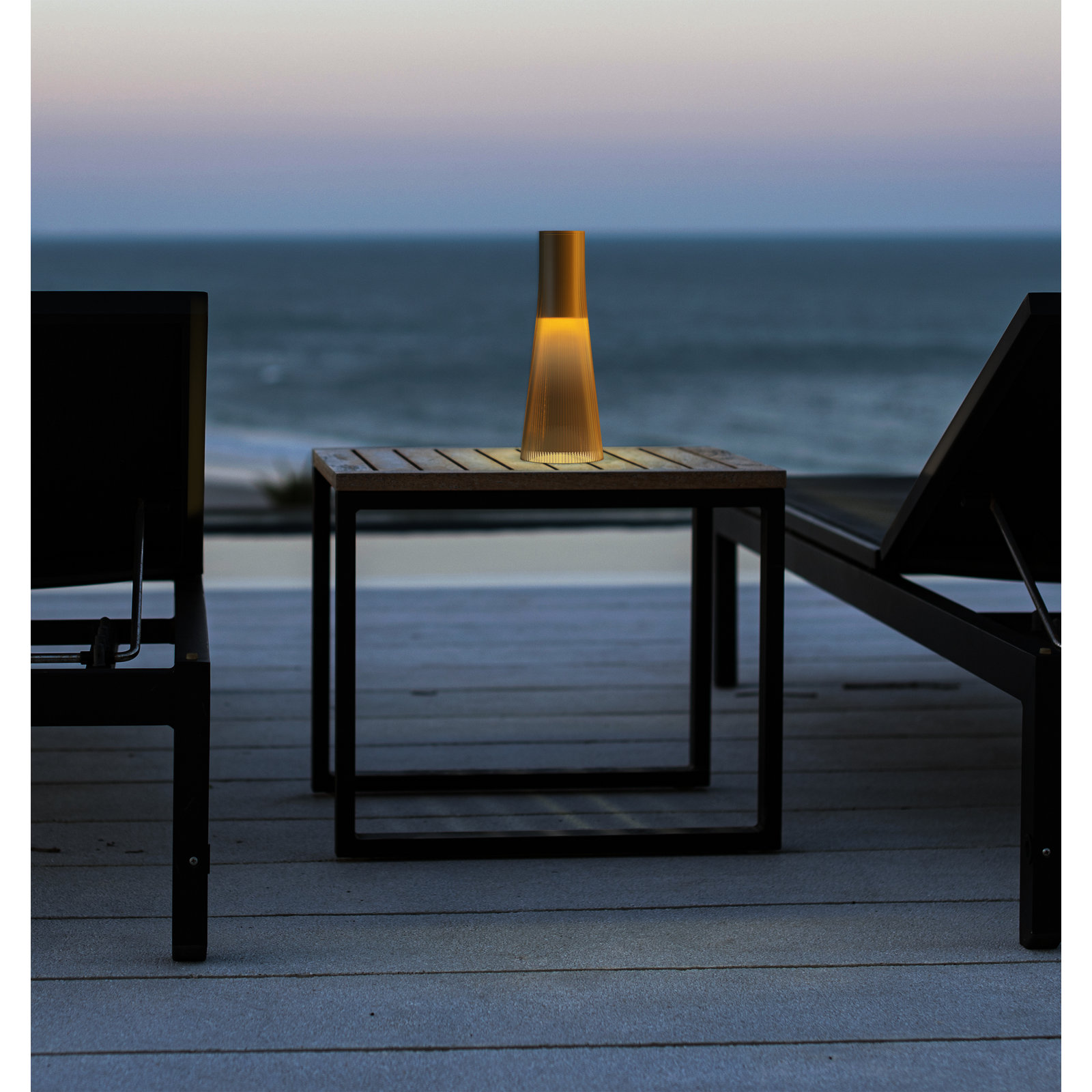 Candél Portable Table Lamp, Bronze/Brass